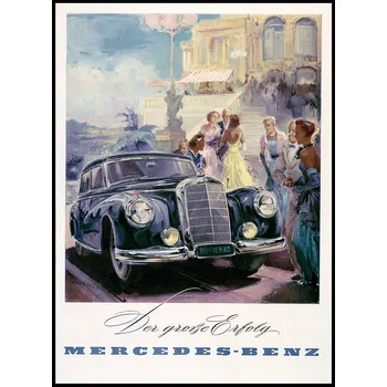 Obraz Plakát MERCEDES BENZ 300 RII bez rámu 29,7 x 42 cm