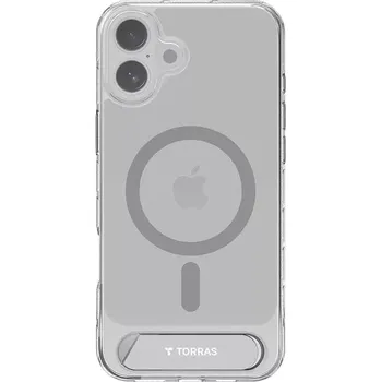 Pouzdro na mobilní telefon Torras Pstand Series pro iPhone 16 (průhledné)