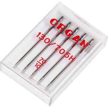 Strojové jehly Universal 70;80;90;100 Organ Varianta: 1 (70/10) nikl, Balení: 50 krab.