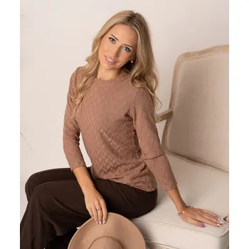 Dámská halenka Hajdan svetřík 1216 - cappucino, XL