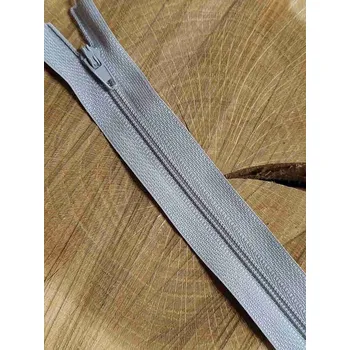Zip Spirálový zip šíře 3 mm délka 16 cm šedá světlá