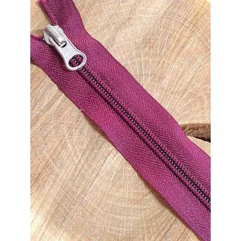 Zip Zip spirálový šíře 5 mm délka 16 cm barva bordó