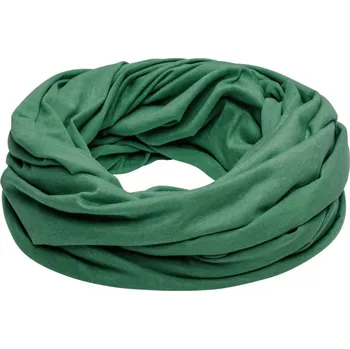 Šála Melírovaná letní smyčková šála zelený melír 75 x 80 cm