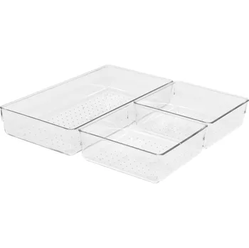 5five Simply Smart Sada 3 organizérů do kuchyňské zásuvky PET