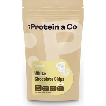 Čokoláda Protein a Co Bílá čokoláda s jogurtem (pecky) Váha: 200 g