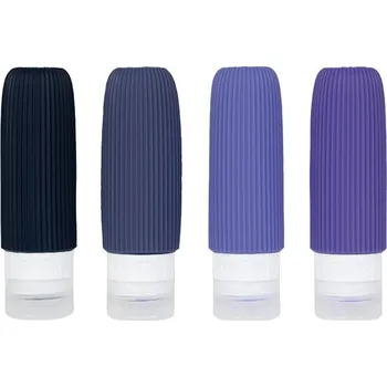 KUFRYPLUS Cestovní silikonové lahvičky 90 ml XND44, sada 4 ks