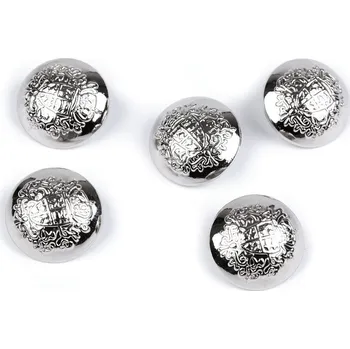 Knoflík Kovový knoflík velikost 28", 32", 36" Varianta: 6 (32") nikl, Balení: 5 ks