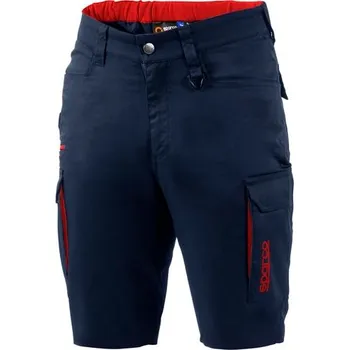 Pánské kraťasy Sparco FTW Bavlněné pracovní bermudy HAWAII, námořnická modrá/červená