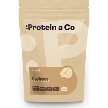 Protein a Co Protein&Co. Kešu nesolené 500 g Forma: natural