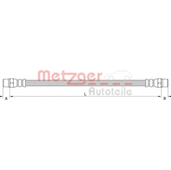 Brzdová hadice Brzdová hadice METZGER 4110899