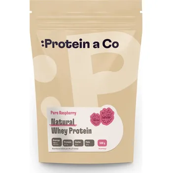 Protein Protein a Co Natural Whey 500 g Příchuť: Pure raspberry