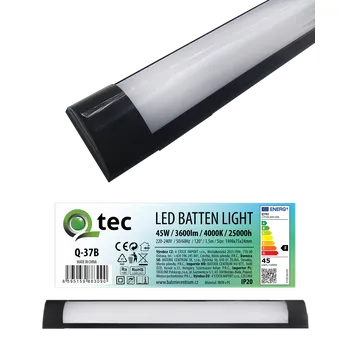 LED panel Q-37B 45W LED BATTEN LIGHT podlinkové světlo - černé QTEC 150cm