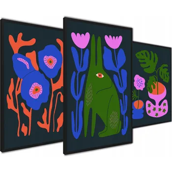 Obraz Plakát Abstrakce Sada 3 Plakátů Triptych bez rámu 30 x 40 cm
