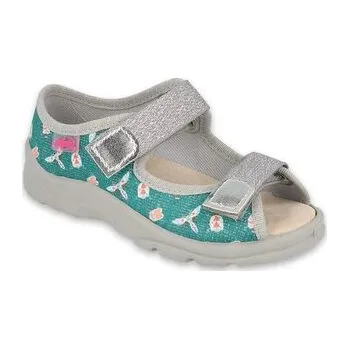 Dívčí obuv 869X166 25 - dívčí sandálky Befado, kožená stélka 869X166_25