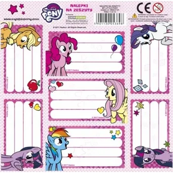 samolepka SAMOLEPKY - JMENOVKY NA SEŠITY MY LITTLE PONY