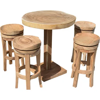 Zahradní sestava DEOKORK Barový set ze suaru RHODOS