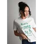 BÍLÉ TRIČKO S POTISKEM ICE CREAM Vero Moda