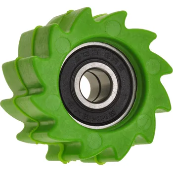 Řetězová sada pro motocykl kladka řetězu Kawasaki, RTECH (zelená, vnitřní průměr 8 mm, vnější průměr 38 mm, šířka 23 mm) KAWASAKI KX 250 F 2007-2018