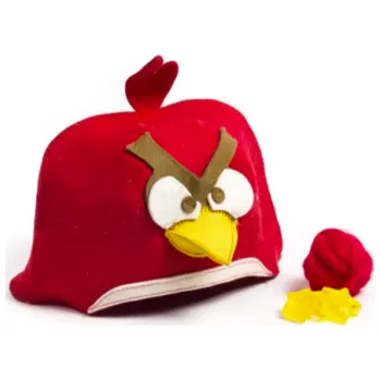 Klobouk do sauny "ANGRY BIRD", polyester