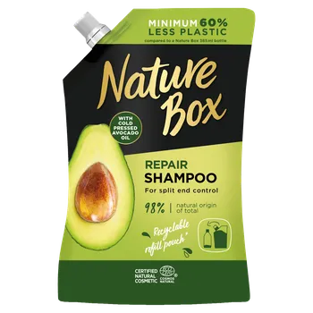 Šampon Nature Box Repair Shampoo With Cold Pressed Avocado Oil Refill regenerační šampon avokádo náhradní náplň 500 ml