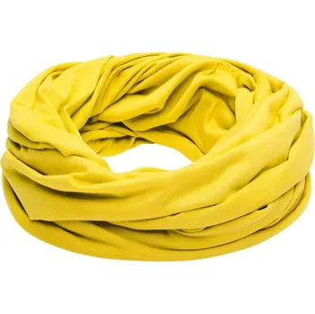 Šála Melírovaná letní smyčková šála žlutý melír 75 x 80 cm