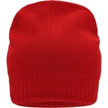 Pletená čepice s fleecovou vložkou červená univerzální