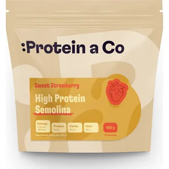 Fitness strava Protein a Co Proteinová krupicová kaše 480 g Příchuť: Sweet strawberry