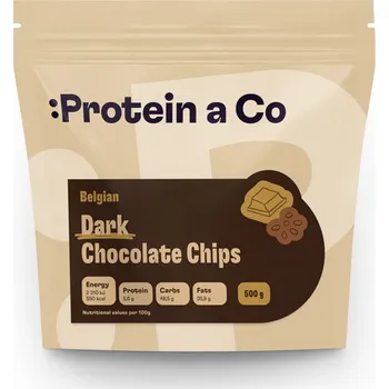 Čokoláda Protein a Co Tmavá belgická čokoláda (pecky) Balení: 500 g