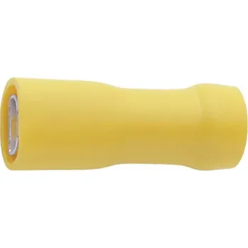 Klauke 750V faston zásuvka Šířka zástrčky: 6.3 mm Tloušťka konektoru: 0.8 mm 180 ° plná izolace žlutá 1 ks