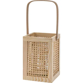 Lucerna LIVARNO home Sada svícnů / Dřevěná lucerna (dřevěná lucerna hranatá)