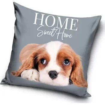 Povlak na dekorativní polštářek Povlak na polštář pejsek Home Sweet Home