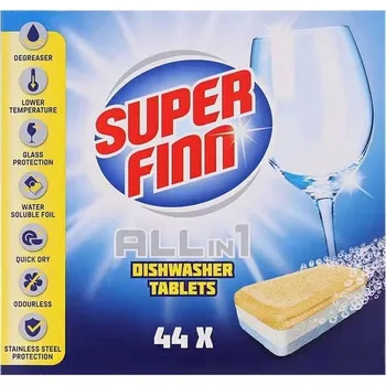 Tableta do myčky Tablety do myčky All in one (vše v jednom) Super Finn 44 ks