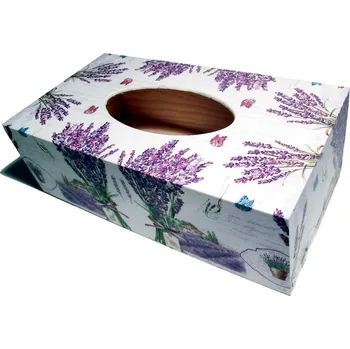 Dárková krabička Veronika Netolická Krabička na kapesníky - levandule