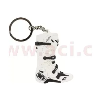 přívěsek na klíče NEW TECH 10 BOOT, ALPINESTARS (bílá)