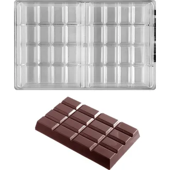 Forma na pečení Forma na čokoládovou tabulku 460g (obdélník) 1x2 tabulky/forma