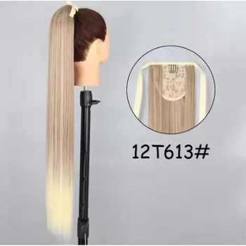 Paruka Rovný příčesek s upevňovací sponkou a mašlí - odstíny blond (2 délky) Barva: 12T613, Velikost: 55 cm