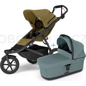Kočárek Thule Urban Glide 3 Nutria green + korbička Mid blue