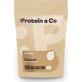 Protein a Co ProteinaCo Kokos – strouhaný, jemný 1 kg Váha: 500 g Váha: 1 kg