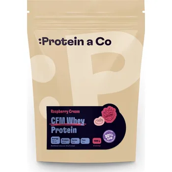 Protein Protein a Co WHEY PROTEIN 80 1000 g Příchuť: Raspberry cream