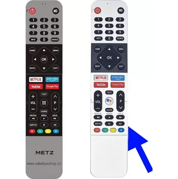 Dálkový ovladač Metz 42MTC6000 dálkový ovladač náhradníí