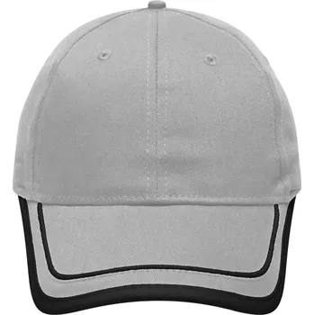 Kšiltovka Kšiltovka se 6 panely s kontrastním lemem šedá/černá univerzální