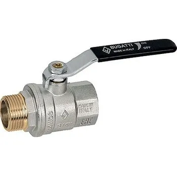 Vodovodní kohout BUGATTI OREGON Kulový kohout 5/4" MF Páka, PN40, -20°C +185°C 3060107