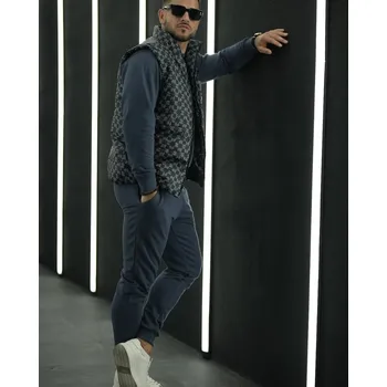 Pánská vesta Pánská prošívaná vesta Černá XL