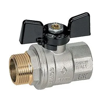 Vodovodní kohout BUGATTI OREGON Kulový kohout 1/4" MF Motýl, PN40, -20°C +185°C 3070051