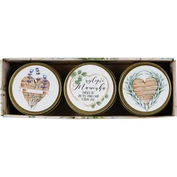 Svíčka Dárková sada 3 ks svíček Nejlepší maminka