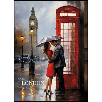 Obraz Plakát na zeď - Série: Romantická města bez rámu 42 x 59,4 cm