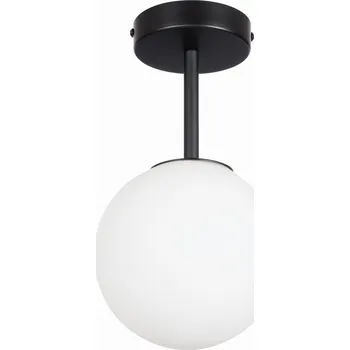 Kulatý poloviční stropní lampa Ledigo , černá