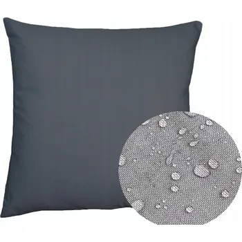 Polštář VODĚODOLNÝ DEKORAČNÍ POVLEK NA POLŠTÁŘ 80x80 cm ŠEDÝ