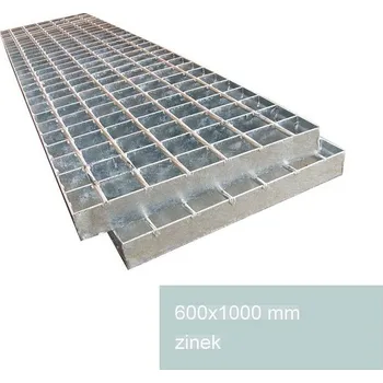 Odvodňovací žlab Podlahový rošt pozinkovaný 600×1000 mm