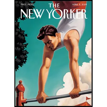 Obraz Plakát Obálka časopisu The New Yorker ATLETIKA SPORT bez rámu 42 x 59,4 cm